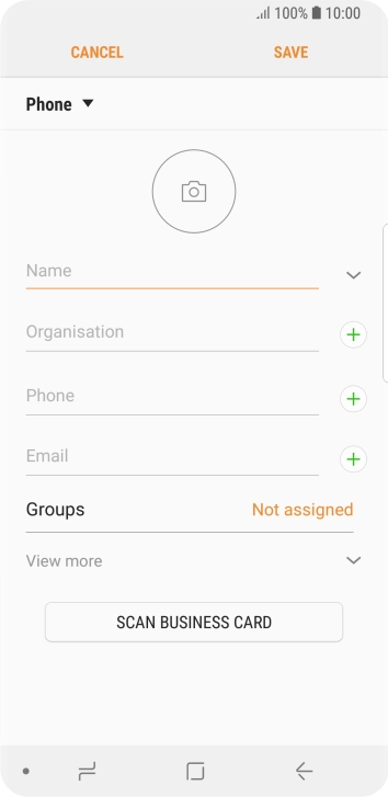 Press the address book drop down list.