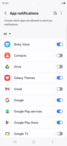 Press the drop down list.
