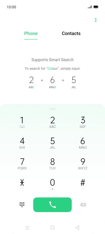 Press the menu icon.