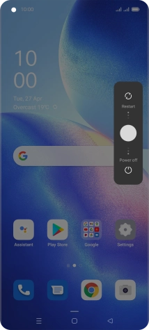 Press and drag the circle downwards.