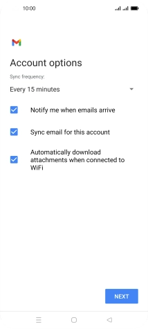 Press the drop down list below 'Sync frequency:'.