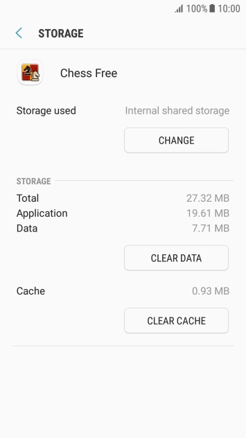 Press CLEAR CACHE.