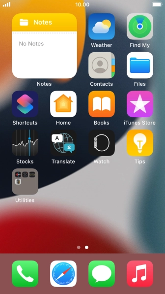 If you're using a Widget Stack: slide up or down on the stack to select the required widget. If you're using a Widget Stack: slide up or down on the stack to select the required widget.