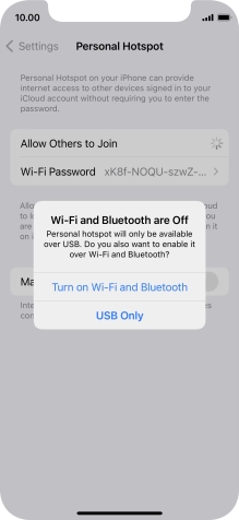 If WiFi is turned off, press Turn on Wi-Fi and Bluetooth.