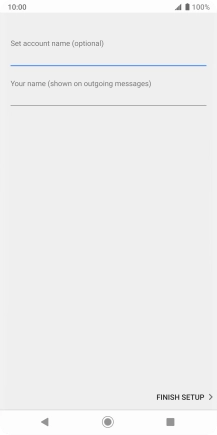 Press the field below 'Set account name (optional)' and key in the required name.