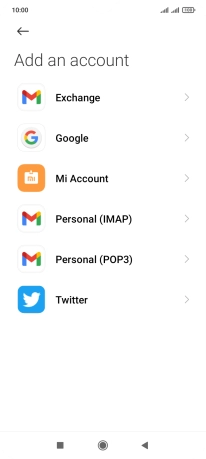 Press Google.