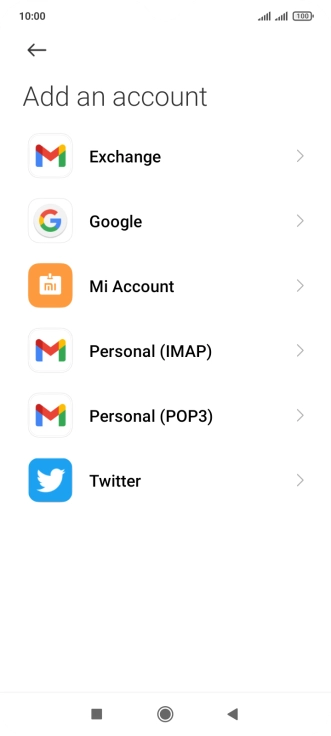 Press Google.