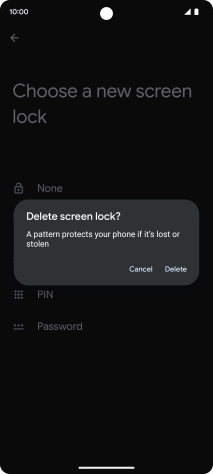 Press Delete.
