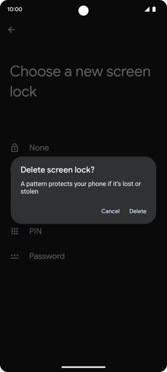 Press Delete.