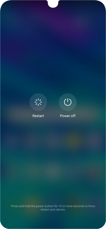 Press Power off.