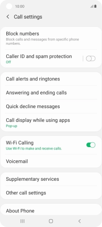 Press the Home key to return to the home screen.