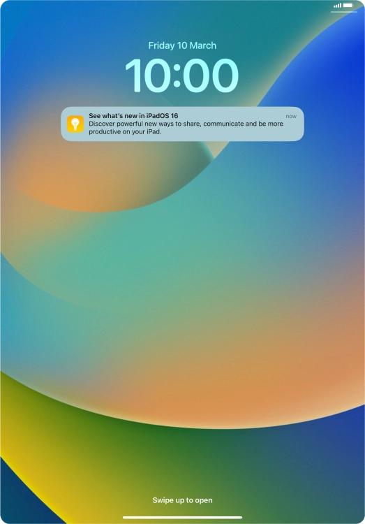 Press the required notification and follow the instructions on the screen to use the selected function.