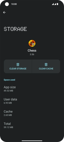 Press CLEAR CACHE.
