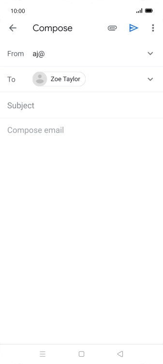 Press Subject and key in the required subject.