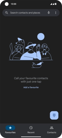 Press the menu icon.