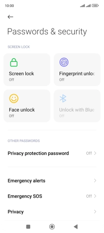 Press Privacy.