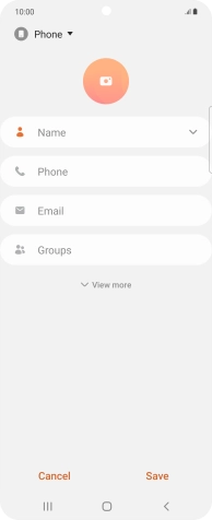 Press the address book drop down list.