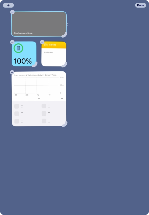 Press the add icon.