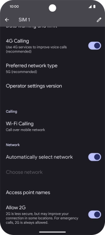Press Wi-Fi Calling.