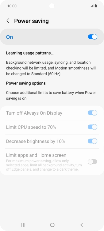 Press the Home key to return to the home screen.