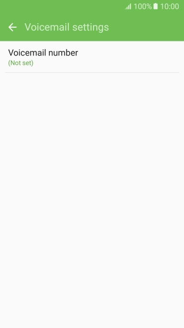 Press Voicemail number.