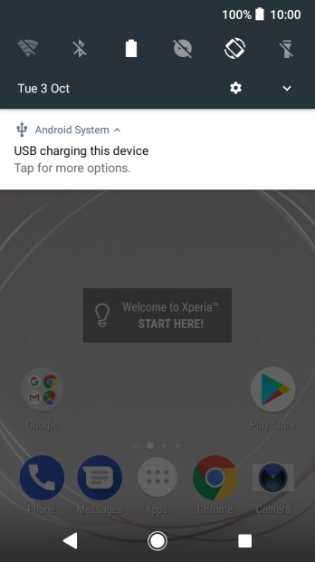Press the connection icon.