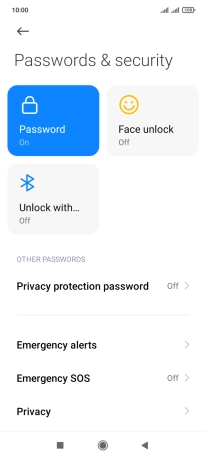 Press Password.