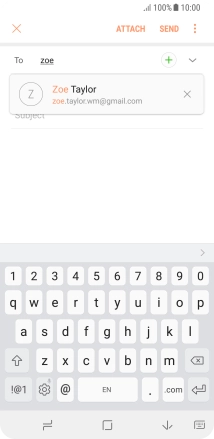 Press the required contact.