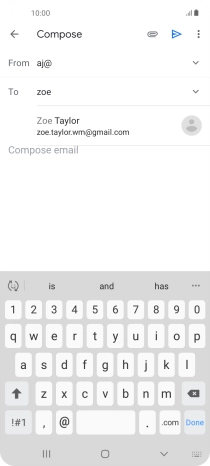Press the required contact.
