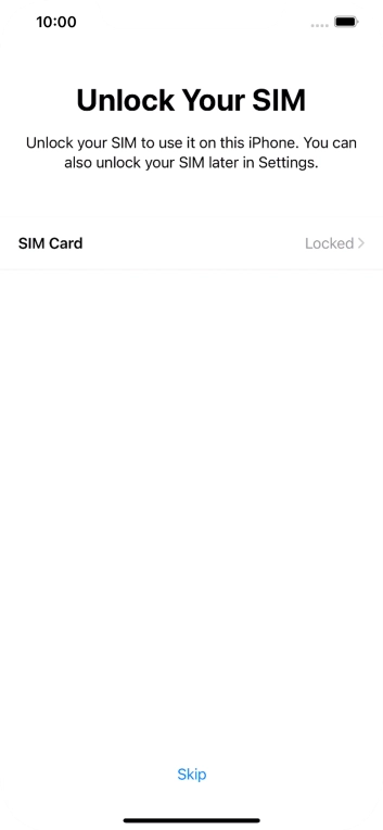 Press SIM Card.
