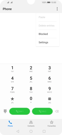 Press Settings.