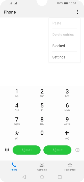 Press Settings.