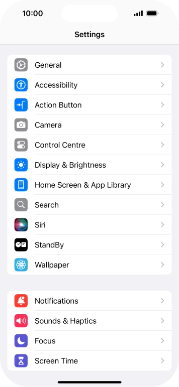 Press Camera and follow the instructions on the screen to select more camera settings.