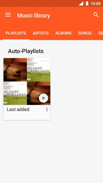 Press the required category.