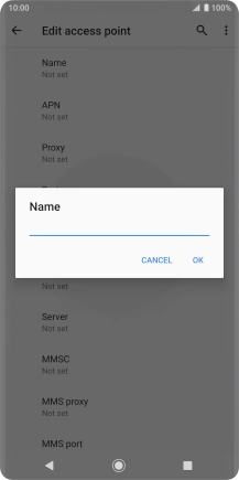 Key in O2 UK Internet and press OK.