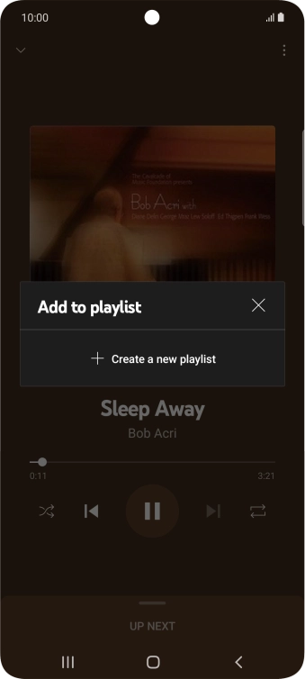 Press Create a new playlist.