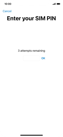 If your SIM is locked, key in your SIM PIN and press OK. The default SIM PIN is 0000.