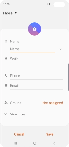 Press the address book drop down list.