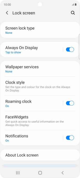 Press the Home key to return to the home screen.