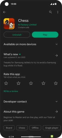 Press Uninstall.