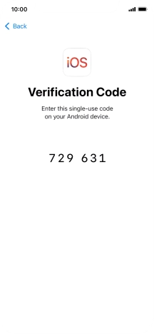 Follow the instructions on the screen and in the 'Move to iOS' app to transfer the content from the Android phone to your phone and set up your phone and prepare it for use.