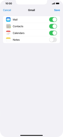 If this screen is displayed, you email account has been recognised and set up automatically. Follow the instructions on the screen to key in more information and finish setting up your phone.