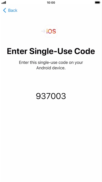Follow the instructions on the screen and in the 'Move to iOS' app to transfer the content from the Android phone to your phone and set up your phone and prepare it for use.