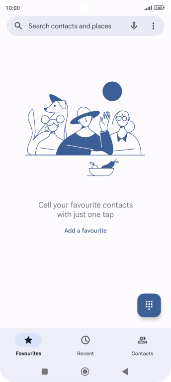 Press the menu icon.