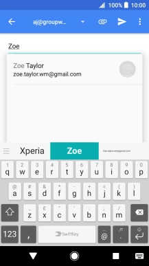Press the required contact.