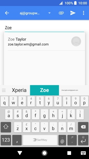 Press the required contact.