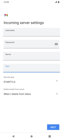 Press the drop down list below 'Security type'.