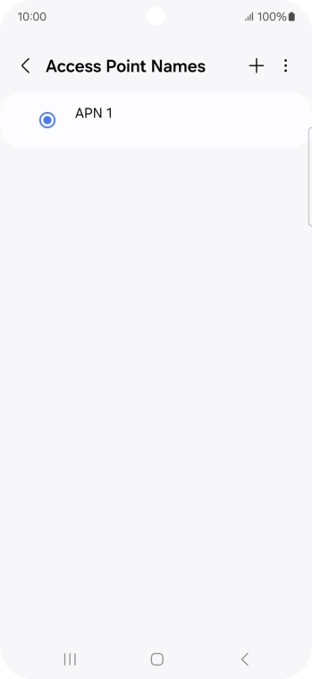 Press the add icon.