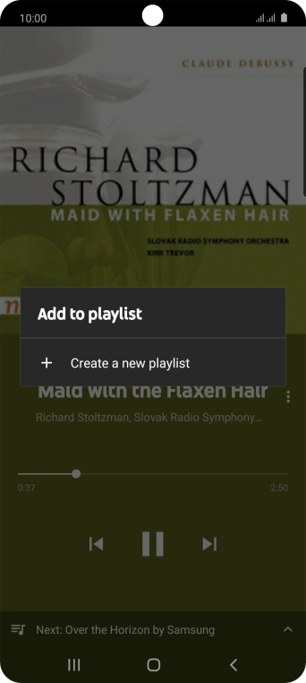 Press Create a new playlist.