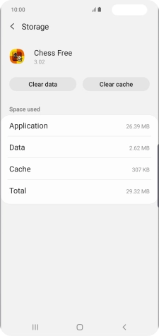 Press Clear cache.